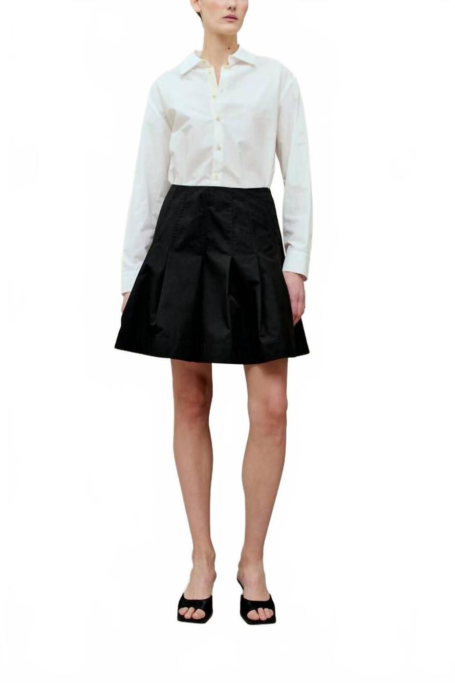 NEW KALLMEYER sutton pleated skirt in black